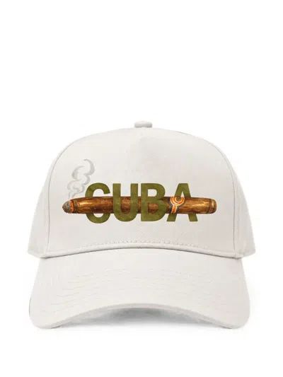 Melt Graphic-print Baseball Cap In White
