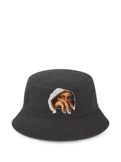 Melt Graphic-print Bucket Hat In Brown