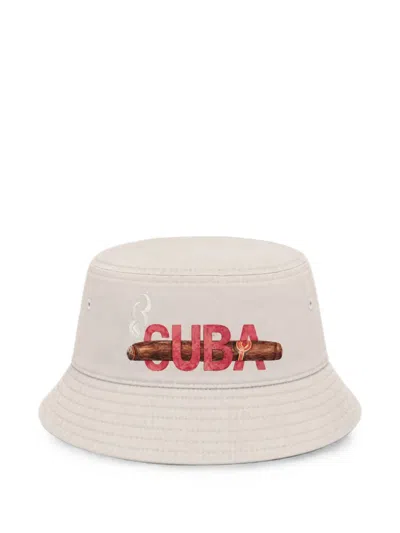 Melt Graphic-print Bucket Hat In Neutral