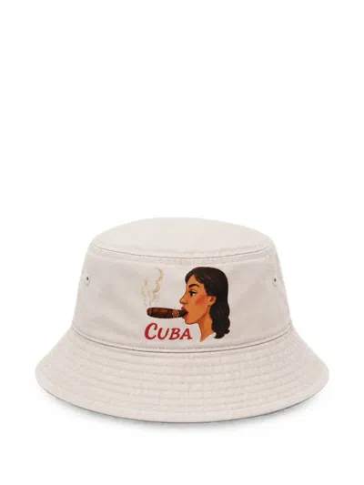 Melt Graphic-print Bucket Hat In Neutral