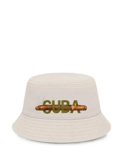 Melt Graphic-print Bucket Hat In Neutral