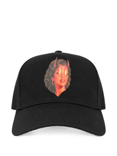 Melt Graphic-print Cap In Black