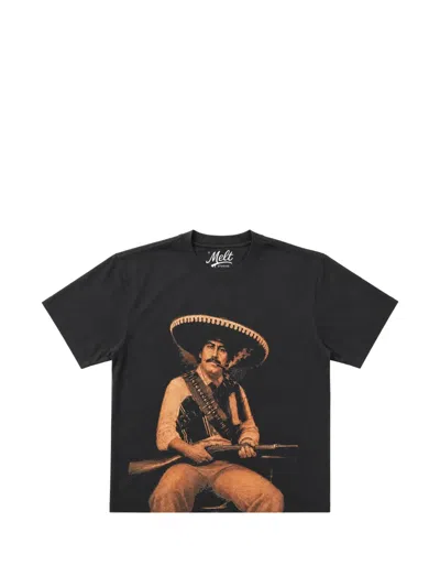 Melt Graphic-print Cotton T-shirt In Black