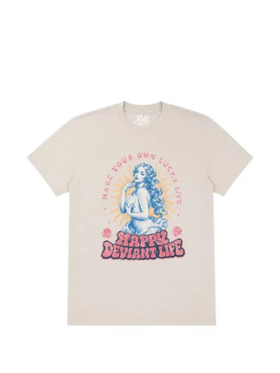 Melt Graphic-print Cotton T-shirt In Neutral