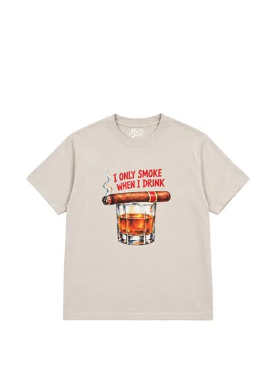Melt Graphic-print Cotton T-shirt In Neutral