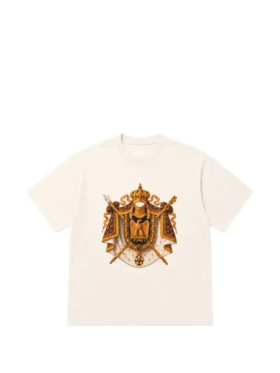 Melt Graphic-print Cotton T-shirt In Neutrals