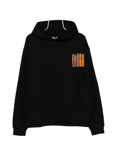 Melt Graphic-print Hoodie In Black