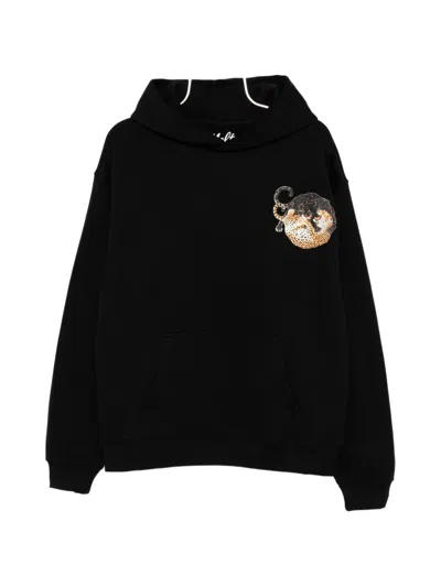 Melt Graphic-print Hoodie In Black