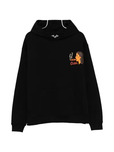 Melt Graphic-print Hoodie In Black