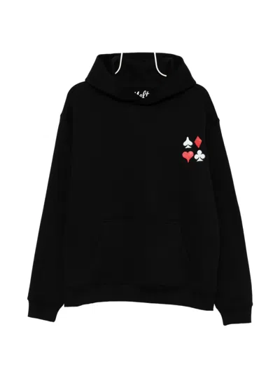 Melt Graphic-print Hoodie In Black