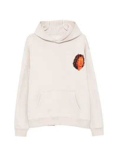 Melt Graphic-print Hoodie In Neutral