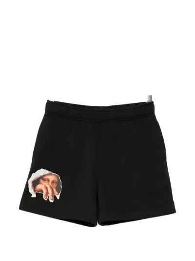 Melt Graphic-print Shorts In Black