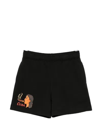 Melt Graphic-print Shorts In Black