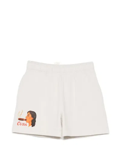 Melt Graphic-print Shorts In Neutral