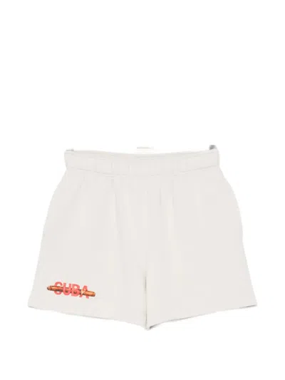 Melt Graphic-print Shorts In Neutral