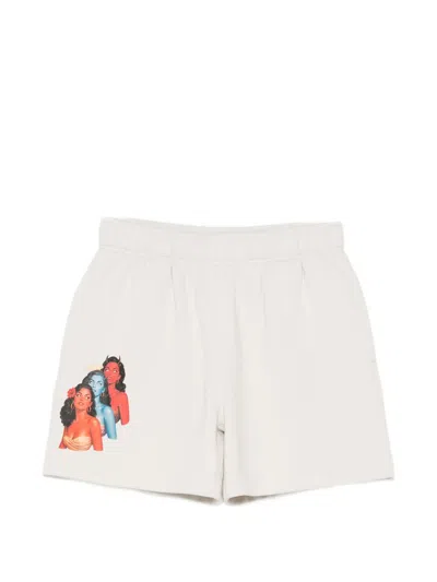 Melt Graphic-print Shorts In Neutral