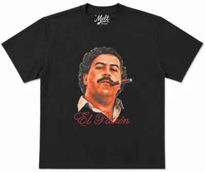 Melt Graphic-print Short-sleeve T-shirt In Black