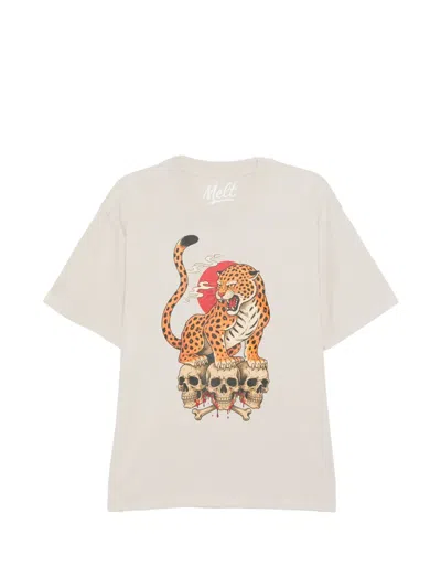 Melt Graphic-print Short-sleeve T-shirt In Neutral