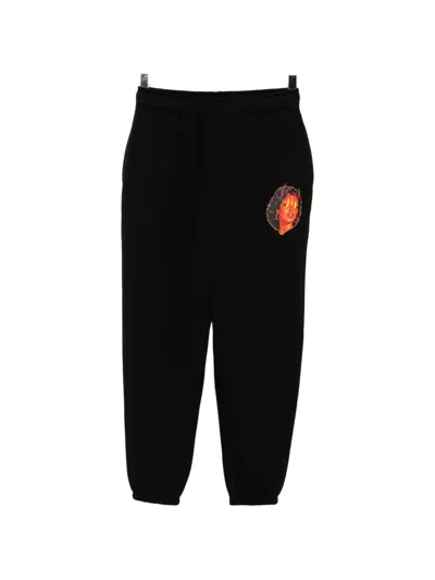 Melt Graphic-print Track Pants In Black