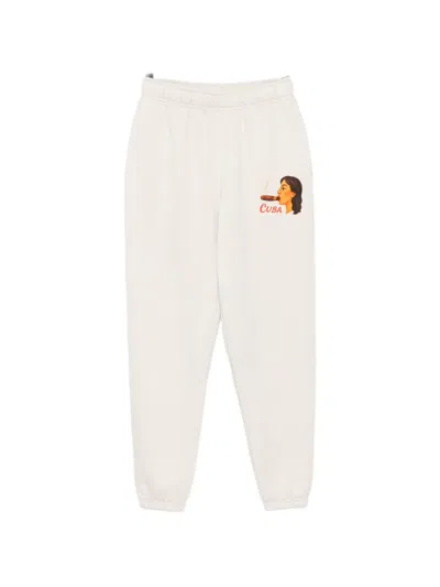 Melt Graphic-print Track Pants In Transparent