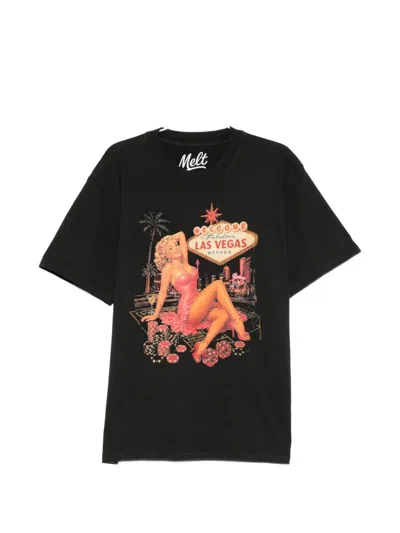 Melt Graphic-print T-shirt In Black