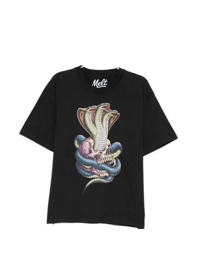 Melt Graphic-print T-shirt In Black