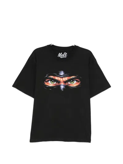 Melt Graphic-print T-shirt In Black