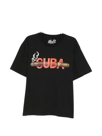 Melt Graphic-print T-shirt In Black