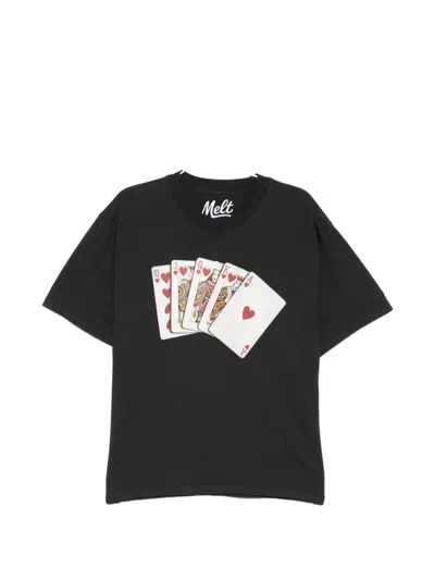 Melt Graphic-print T-shirt In Black