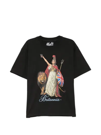 Melt Graphic-print T-shirt In Black