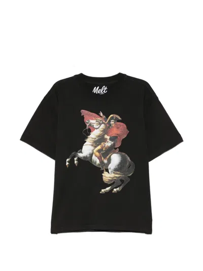 Melt Graphic-print T-shirt In Black