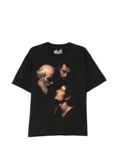 Melt Graphic-print T-shirt In Black