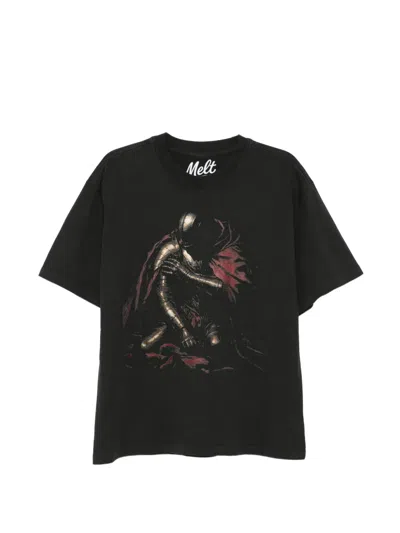 Melt Graphic-print T-shirt In Black