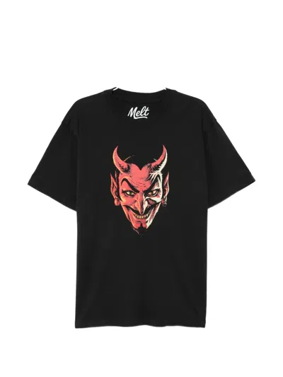 Melt Graphic-print T-shirt In Black