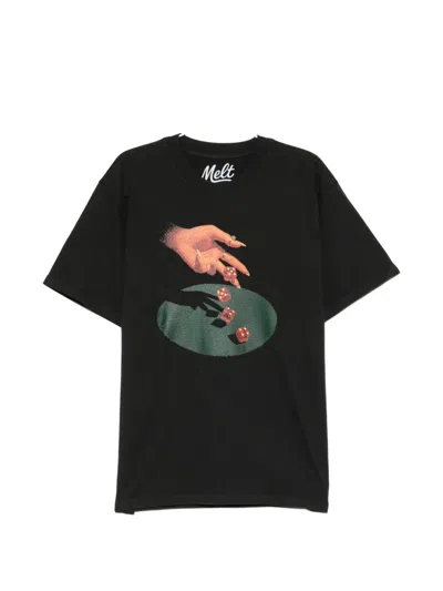 Melt Graphic-print T-shirt In Black
