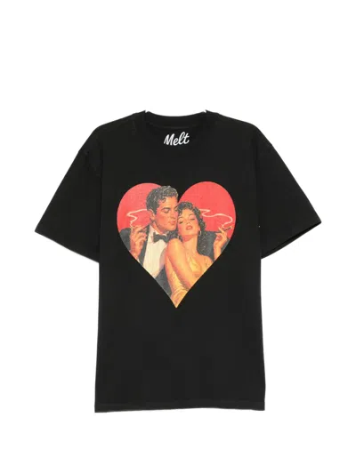 Melt Graphic-print T-shirt In Black