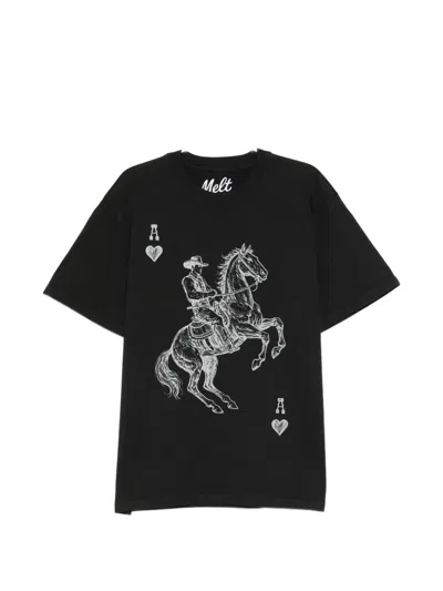 Melt Graphic-print T-shirt In Black
