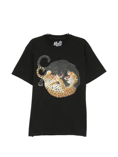 Melt Graphic-print T-shirt In Black