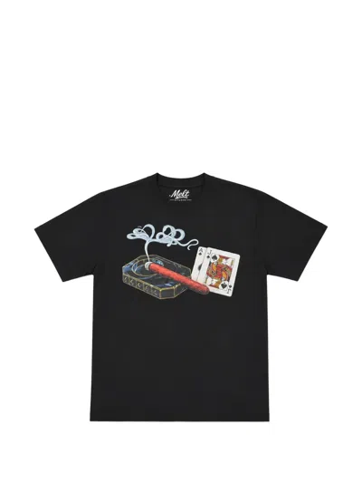 Melt Graphic-print T-shirt In Black