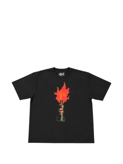 Melt Graphic-print T-shirt In Black