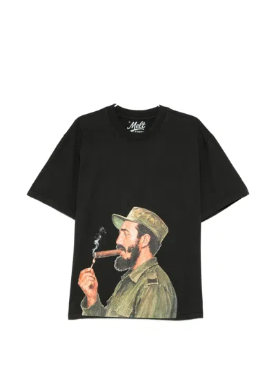 Melt Graphic-print T-shirt In Black
