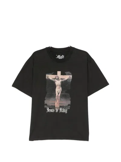 Melt Graphic-print T-shirt In Black