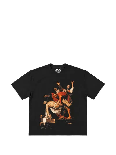 Melt Graphic-print T-shirt In Black