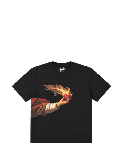 Melt Graphic-print T-shirt In Black