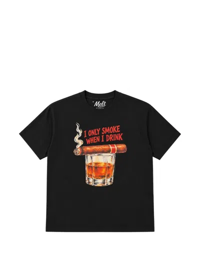 Melt Graphic-print T-shirt In Black