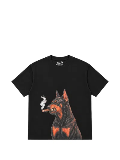 Melt Graphic-print T-shirt In Black
