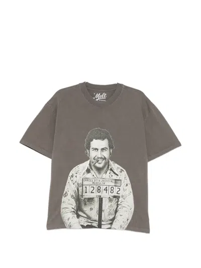 Melt Graphic-print T-shirt In Grey