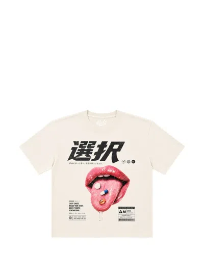Melt Graphic-print T-shirt In Neutral
