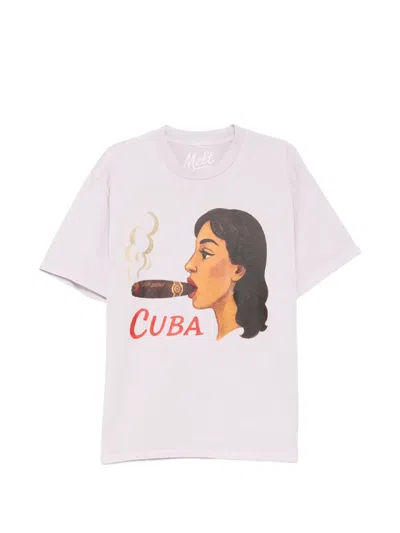 Melt Graphic-print T-shirt In Purple