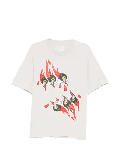 Melt Graphic-print T-shirt In White